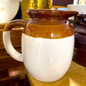 Two-Tone Ceramic Pitcher